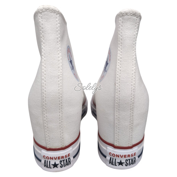 Converse Chuck Taylor All Star Hidden Wedge Platform White Sneaker 10 NEW - Picture 3 of 10